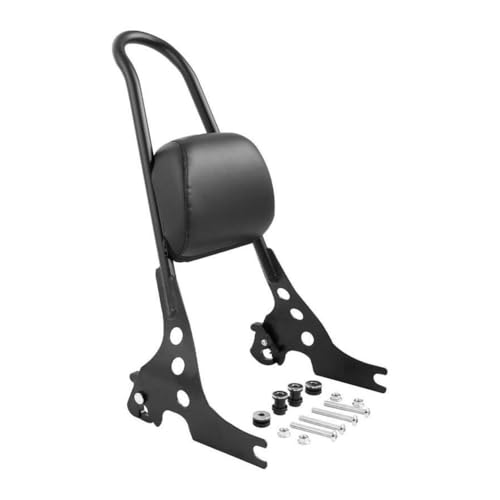 Dossier passager moto argenté sissy bar pour custom Sportster XL 883 1200 2004-UP