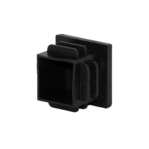 Image of Flyshop 10 x 10 mm Black Plastic Plugs Square Tubing End Caps Tube Inserts Chair Glides 8 Pack
