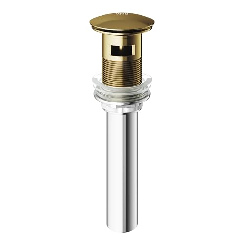VIGO 1-3/4 in. Bathroom Sink Pop-Up Drain with Overflow in Matte Brushed Gold - VG16002MG