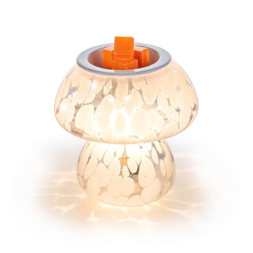 Staymoment Elektrische Duftlampe Pilz Deko: Glas Duftlampen Elektrisch für...