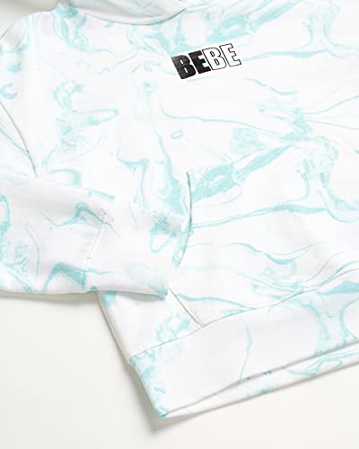 Image of bebe Girls' Shorts Set - 2 Piece French Terry V-Neck Sweatshirt and Sweat Shorts (7-12)