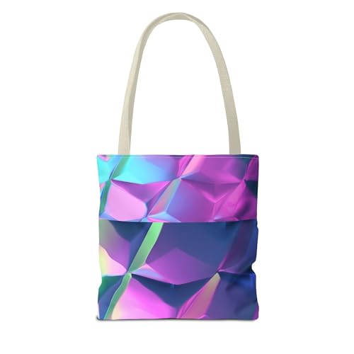 Iridescent Geometric Tote Bag - Stylish and Vibrant Carryall for Everyday Use2