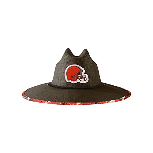 Image of FOCO Men's NCAA College Team Logo Floral Straw Sun Hat