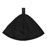 ポンタペス サウナハット タオル生地 丸洗い可能 メンズ レディース PPOH-555 560 テントサウナ 外気浴 サウナグッズ Free Sizeのぼせ防止 Free Size ブラック2