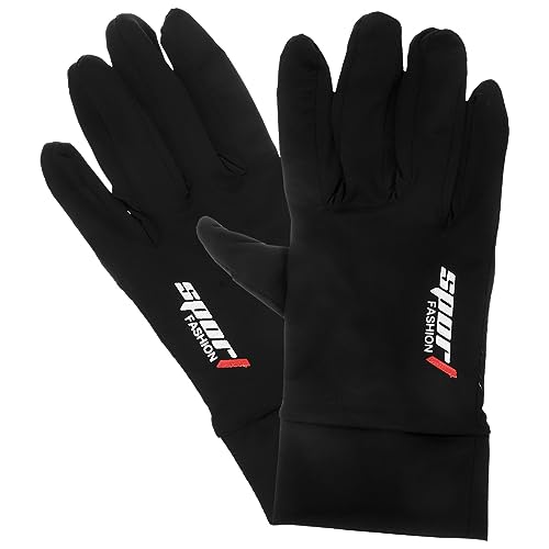 Beavorty 1 Par De Guantes Impermeables Y Resistentes Al Viento Acolchados Y Cálidos para Ciclistas Al Aire Libre con Dedos Completos para Ciclismo De Montaña Color Negro