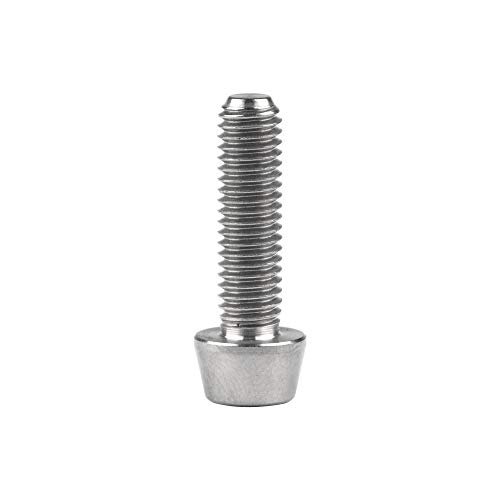 Image of Titanium Ti Bolt M5x9 16 18 20 25 30 35 40 45 50 55 60mm Tapered Head Screws Pack of 4 (M5x18mm, Normal Titanium)