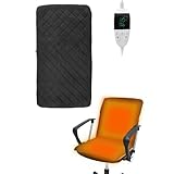 [MRG] ホットマット ミニ ホットカーペット 88×44cm 電気マット 1人用 PSE認証済み 猫 お尻 背中 腰 温める 洗える ロング ヒーターマット 温度調節 タイマー機能付き 電気座布団 (01.ブラック)