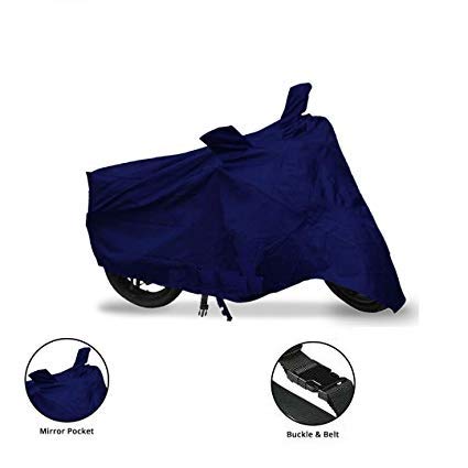Image of Kozdiko Dust and Waterproof Blue Matty Body Cover with Mirror Pocket for Bajaj Avenger 220 Cruise