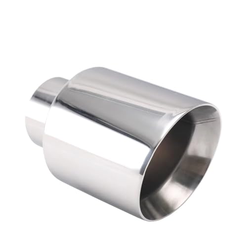 Embout d'échappement universel biseauté voiture acier inox mat 102 mm