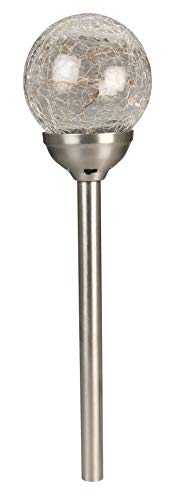 Luxform Lighting Mambo LED Solar Spike Light with Cracked Glass