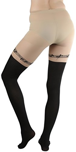 Image of ToBeInStyle Women's Cute Thigh High Printed Character Tights