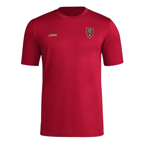 adidas Men's Real Salt Lake Local Stoic Short Sleeve Pre-game T-shirt, Team Victory Red, 3X-Large
