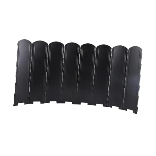 AsrMyjcx Paraviento para Estufa de Camping Cortavientos Portátil Plegable de Hierro con Protección Térmica Y Ajustable Adecuado para Cocina de Campo Ex, Negro, 60 Cm de Altura