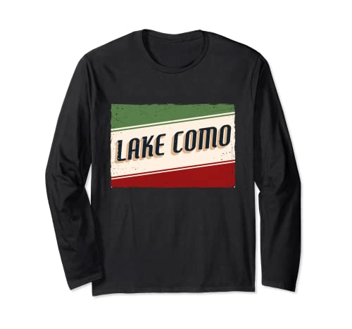 Lake Como Italy Flag Vacation Family Summer Trip Long Sleeve T-Shirt