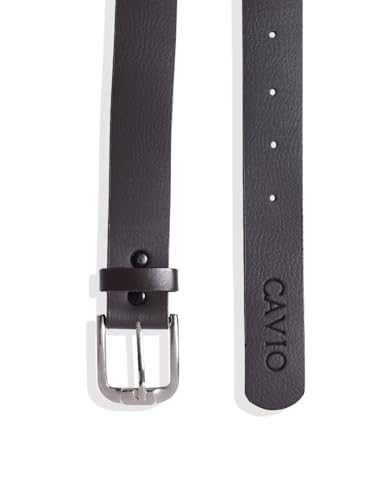 Image of CAVIO Boys Stretchable Solid Regular Fit Trousers with Belt