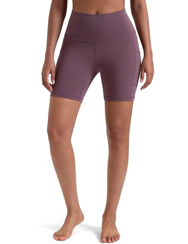 Image of Colorfulkoala Women's High Waisted Biker Shorts with Pockets 6 inch Inseam Workout & Yoga Tights