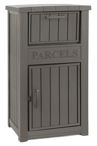 Package Delivery Box for Outside, Outdoor Storage with Lockable Secure, Anti-Theft Parcel Drop Boxes Outdoor Package Delivery and Waterproof for Porch, House, Curbside