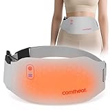 Comfheat Portable Infrared Heating Pad for Period Cramps Pain Relief, Ultra Thin Cordless Menstrual Relief Abdomen Belly Heat Belt Wearable Heating Pads, Gift for Women Girl Mom