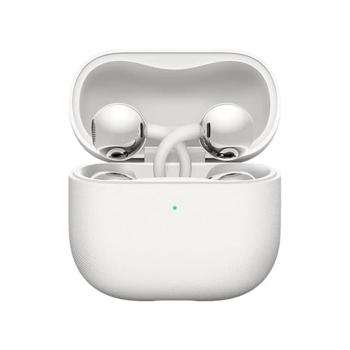 HTYURBS HW FreeClip 2 Earclip Earbuds - Powerful Dual-Engine Smart Listening - Open Ear BT 6.0 Earphones - AI Crystal Clear Sound - China Full-Spec Version(White)