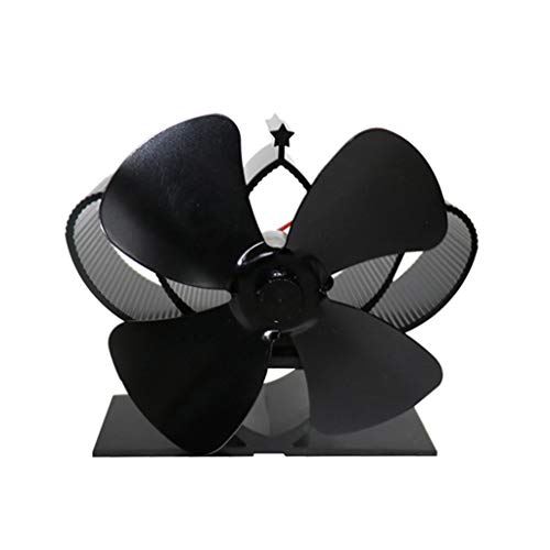 LfrXtra Ventilador de estufa de calor silencioso 4 aluminio eficiente Wa