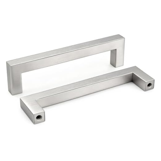 homdiy 30Pack 5in Brushed Nickel Cabinet Pulls Kitchen Cabinet Handles Modern Drawer Pulls Stainless Steel Pulls fo Kitchen Cabinets, 5in Hole Centers Handle Pulls