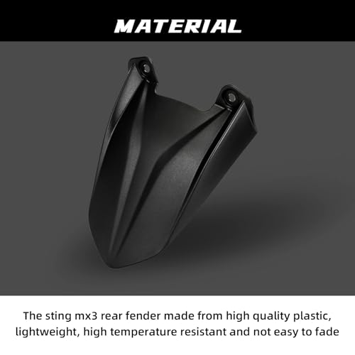 Image of Motorcycle Rear Fender Mudguard Fender Protector for Talaria Sting MX3 MX4 MX5 Electric Dirt Bike Black