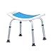 Taburetes de Ducha Altura de Ajuste Silla de Ducha de baño Taburete Asiento para discapacitados/Personas Mayores/Mujeres Embarazadas Carga estática máxima 100 kg,Blanco
