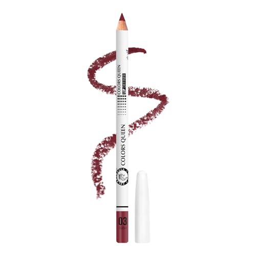 Image of Colors Queen Definer Pencil - 1.6g, 03 - Rush | Highly Pigmented, One Swipe Smooth Application Matte Lip Liner | Long Lasting Lip Pencil