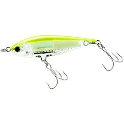 Señuelo Yo Zuri 3D Yo-Zuri 3D Inshore Twitchbait (SS) -Señuelo de hundimiento Lento (90 mm, 3-1/2 Pulgadas), Verde Amarillento, 90mm/3-1/2