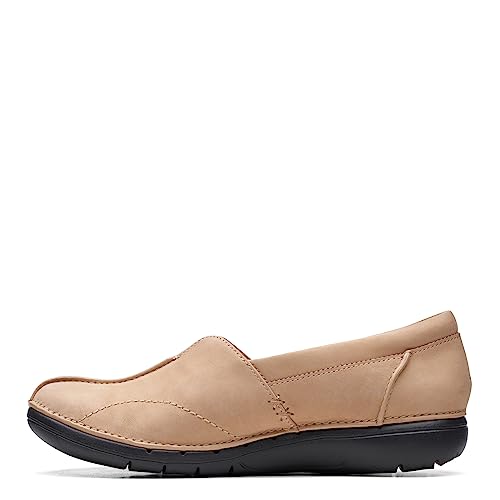 Clarks Clarks Women's Un Loop Stride Loafers, Nougat Nubuck, 9 M