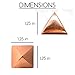 MyDeal Products Solid Copper Pyramid 1.25in Giza Shaped for Meditation, Body Healing, Reiki Balancing Chakras, Crystal Recharging, Focused Energy