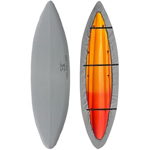 Explore Land Waterproof Kayak Cover 13.8-15ft, Grey
