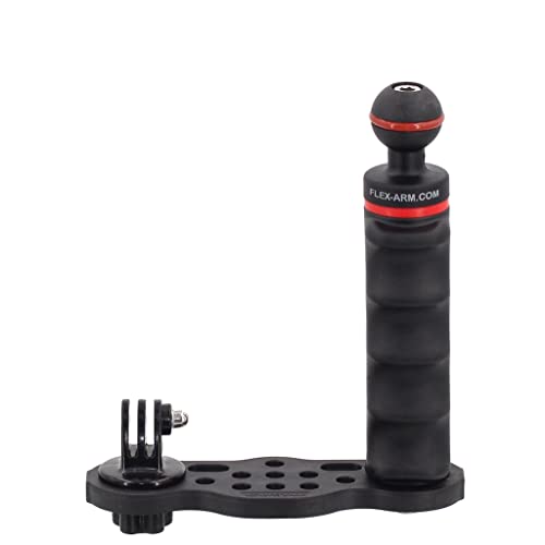 Platine Stabilisateur de Plongee sous-Marine GO-Tray avec Poignée à Boule de 25 mm pour Compact Caméra Et Caméra d'action pour GoPro FLEX-ARM GOTR06