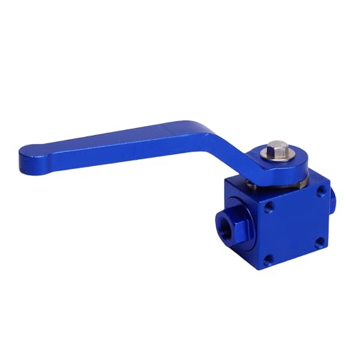NOENNULL Bremsleitungsschlossabsperrventil, Aluminium -Legierungspartventil für Ölbrennstoffgaswasserluft mit Standard 1/8 -Zoll -NPT -Gewinde, Universelle Ausstattung