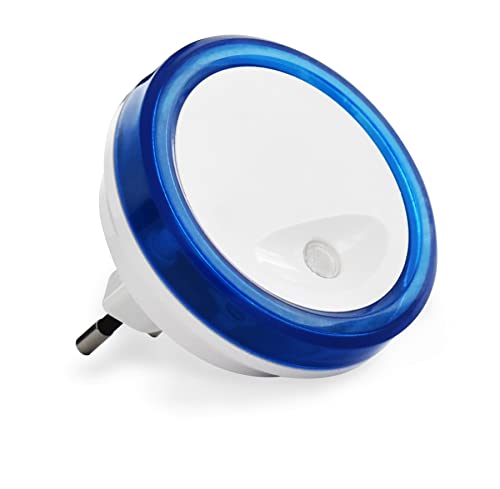 SCS Sentinel - HEC0049 - Veilleuse bébé - Veilleuse Chambre Enfant - Veilleuse bébé enfichable - Détection crépusculaire - Couleur Bleue - PlugLight Bleu