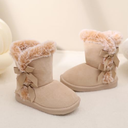 Image of Femizee Girls Boys Warm Winter Boots Kids Outdoor Snow Boots(Toddler /Little Kid)