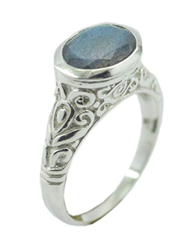 Bague en argent 925 labradorite naturelle cadeau d'anniversaire idéal