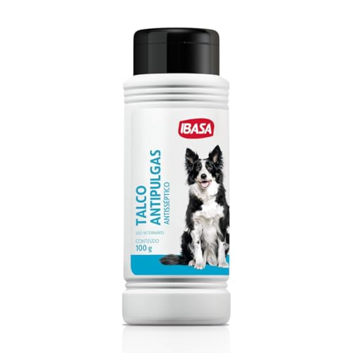 Talco Antisséptico para cão elimina Carrapato Pulga Higiene PET