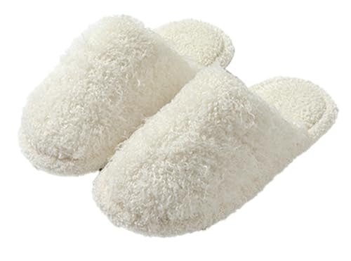 Women's Fuzzy Slippers Winter Closed Toe House Slippers Cozy Faux Fur Memory Foam Indoor