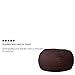 Flash Furniture Oversized Solid Brown Bean Bag Chair for Kids and Adults