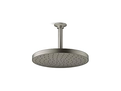 KOHLER K-76465-Y-BN Awaken 10" Single-Function Rainhead, Rainhead Showerhead, Wall or Ceiling-Mount Shower Head, 2.5 GPM, Vibrant Brushed Nickel