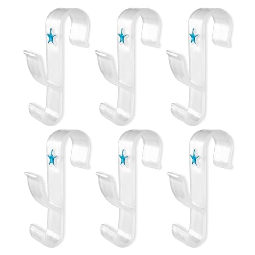 Ganchos para radiador calentador de toallas de baño, 6 piezas: accesorios de mobiliario de baño,...