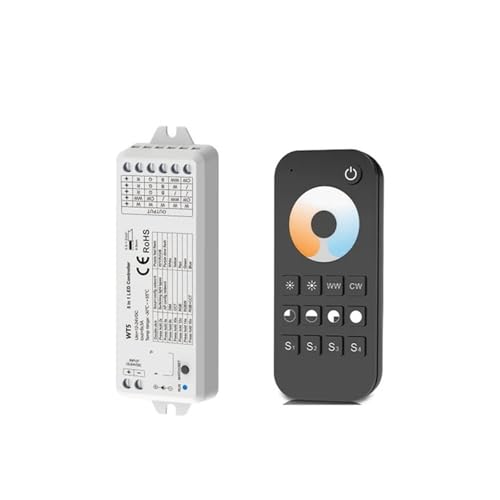 Variateur LED WT5 pour ruban RGBCCT et télécommande RT2 dans votre salon