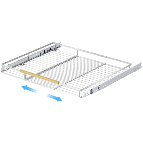 GEDLIRE Expandable Pull Out Sliding Drawers for Cabinets, Heavy Duty Slide Out Cabinet Organizer Basket, Pullout Pantry Shelves for Kitchen, Under Sink, Wardrobe, 10.1”-16.4" W x 22.5" D