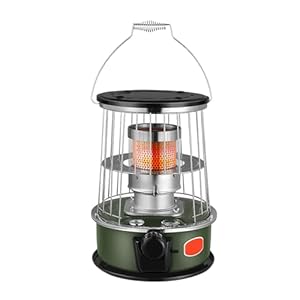 Draagbare kerosinekachel, draagbare efficiënte verwarmingsoven, campingolieverwarmers met valbescherming, voor binnen en buiten (6L olieopslagcapaciteit)