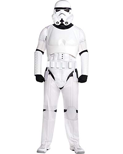 Costumes USA Stormtrooper Halloween Costume for Men, Star Wars, Standard Size (40-42), Includes Mask, Jumpsuit and More
