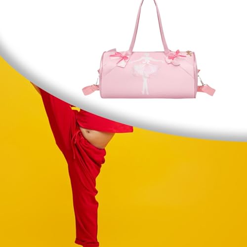 Ballet Bag Rucksack Sturdy Ballet Backpack for Gift Fitness Swimming Gymnastics, Dancer pattern4