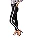 Produktbild FIRI Damen Jeans mit Galonstreifen Jeanshose Röhrhose High-Waist Übergröße 40-48 (Schwarz Typ C6, 48)