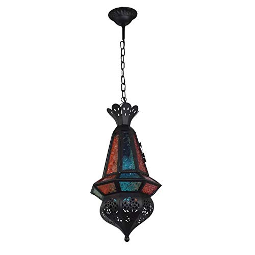 Marokkanische Lampe Pendelleuchte, Marokko Kunsthandwerk Design Deckenleuchte Marokkanische Hängeleuchte E27 Fassung… – Bild 3