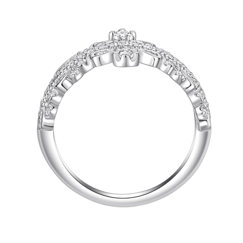 Moissanite Rings for Women,925 Sterling Silver Moissanite Proposal Wedding Ladies Ring Jewelry3